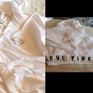 NWT NEW PINK Victoria Secret zip up jacket